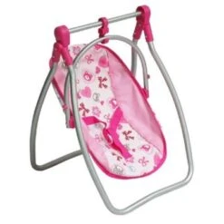 MONI Puppenhochstuhl Bär Und Puppenwippe Bär 9397C, Sicherheitsgurt Bechervertiefung Puppenmöbel -Spielzeug Rabatte Geschäft 24498640 03