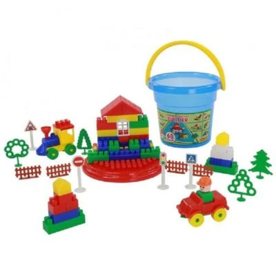 Polesie Bausteine 37190 Set 68 Teile Bausteine 4 Polesie Bausteine 37190 Set 68 Teile Bausteine – Bild 2