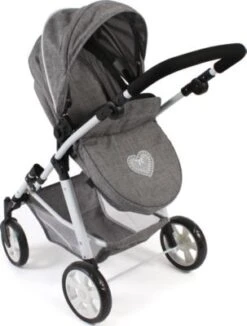 CHIC 2000 Kombi-Puppenwagen NELE, Jeans Grey -Spielzeug Rabatte Geschäft 24957586 04