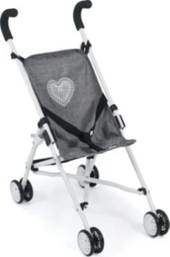 CHIC 2000 Mini-Puppenbuggy ROMA, Jeans Grey