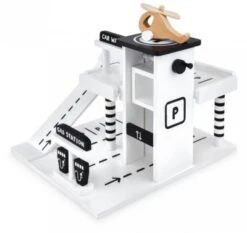 Mamabrum Holzgarage Mit Aufzug, Tankstellen, Waschanlage, Hubschrauber Und Spielautos -Spielzeug Rabatte Geschäft 25036906 02