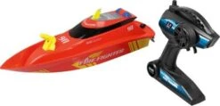 RC Feuerlöschboot Mit Wasserspritze, Die Löschkanone Wird über Die Fernbedienung Eingeschaltet, Mit Schutzschaltung - Die Propeller Laufen Erst Im Wasser An, Revell Control Ferngesteuertes Boot, 35