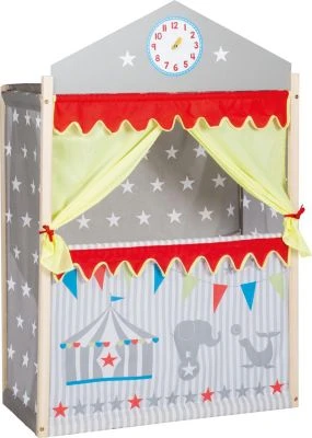 Roba Kasperletheater, Großes Puppentheater Aus Holz, Kaspertheater Freistehend Mit Stoffbespannung 3 Roba Kasperletheater, Großes Puppentheater Aus Holz, Kaspertheater Freistehend Mit Stoffbespannung