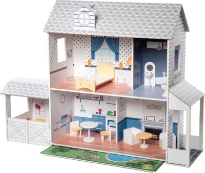 MyToys ORIGINALS Puppenhaus Mit Pool Und Pferdestall 5 MyToys ORIGINALS Puppenhaus Mit Pool Und Pferdestall – Bild 3