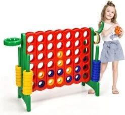 COSTWAY® Vier Gewinnt Spiel Spielbrettsätze Mit Basketballkorb