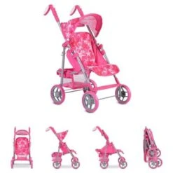 MONI Puppenwagen Stars 9351 Faltbar Puppenwagen