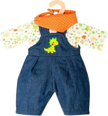 Heless Puppen-Latzhose "Dino", 3-teilig, Gr. 28-35 Cm 3 Heless Puppen-Latzhose "Dino", 3-teilig, Gr. 28-35 Cm