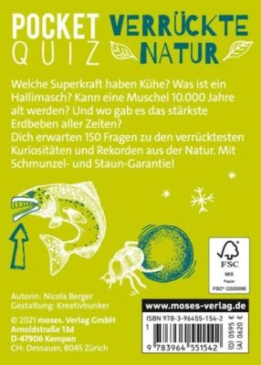 Moses. Verlag Pocket Quiz Verrückte Natur 8 Moses. Verlag Pocket Quiz Verrückte Natur – Bild 6