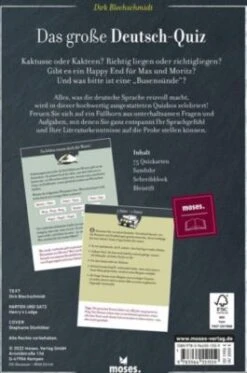 Moses. Verlag Das Große Deutsch-Quiz -Spielzeug Rabatte Geschäft 26081578 06