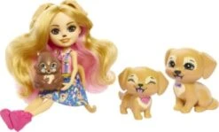 Enchantimals Familien-Spielset, Gerika Golden Retriever Puppe (ca. 15 Cm) Mit 3 Tierfiguren -Spielzeug Rabatte Geschäft 26406532 05