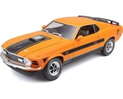 Maisto Modellauto Ford Mustang Mach 1 '70 (orange, Maßstab 1:18)