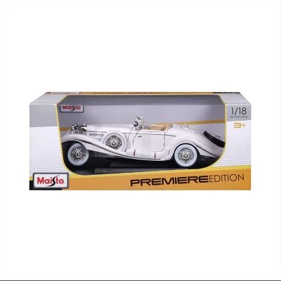 Maisto Modellauto Mercedes 500K Typ Specialroadster 1936 (weiß, Maßstab 1:18) 8 Maisto Modellauto Mercedes 500K Typ Specialroadster 1936 (weiß, Maßstab 1:18) – Bild 6