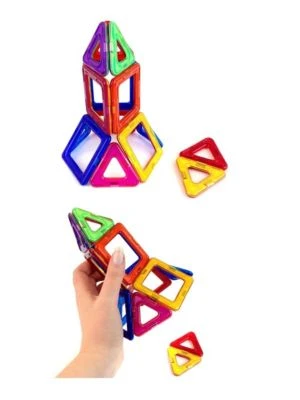 MAGNIKON Magnetische Bausteine, Magnetbau-Set Der Start, 14-Teilig, Standardgröße, Konstruktion Blöcke, Magnetbaukästen, Konstruktionsspielzeug, Magnetbausteine 5 MAGNIKON Magnetische Bausteine, Magnetbau-Set Der Start, 14-Teilig, Standardgröße, Konstruktion Blöcke, Magnetbaukästen, Konstruktionsspielzeug, Magnetbausteine – Bild 3