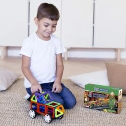 MAGNIKON Magnetische Bausteine “Das Auto” - Magnetbau-Set 34-teilig, Magnetbausteine, Ideal Als Konstruktionsspielzeug Zur Förderung Von Kreativität & Motorik, Spielzeug Für Kinder Ab 3 Jahre -Spielzeug Rabatte Geschäft 26578557 06