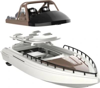 Amewi Aimee Speed Boot 2,4GHz RTR 15km/h, Braun/cremeweiß, 380 Mm 8 Amewi Aimee Speed Boot 2,4GHz RTR 15km/h, Braun/cremeweiß, 380 Mm – Bild 6