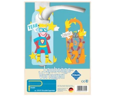 Pebaro Laubsägevorlage Türschild Held, 375/7S 3 Pebaro Laubsägevorlage Türschild Held, 375/7S