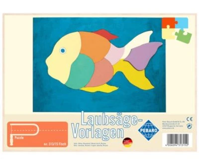 Pebaro Laubsägevorlage Fisch", 313/1S" 3 Pebaro Laubsägevorlage Fisch", 313/1S"