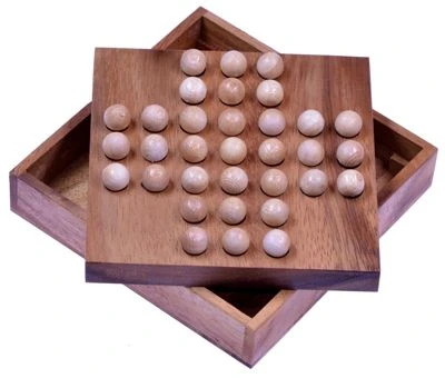 LOGOPLAY Solitär Mit Kugeln - Spielfeld 13 X 13 Cm – Solitaire – Knobelspiel 3 LOGOPLAY Solitär Mit Kugeln - Spielfeld 13 X 13 Cm – Solitaire – Knobelspiel