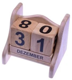 LOGOPLAY Ewiger Kalender - Dauerkalender - Datumsanzeige Aus Holz