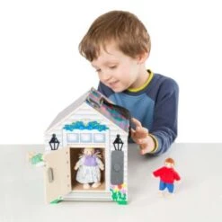Melissa & Doug Türklingelhaus Puppenhaus Aus Holz Mit Türklingelgeräuschen -Spielzeug Rabatte Geschäft 27215046 03