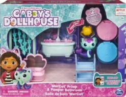 Gabby‘s Dollhouse Deluxe-Raum, Primp And Pamper Bathroom, Badezimmer Mit MerCat-Figur Und 3 Zubehörteilen, 3 Möbelstücken Und 2 Überraschungsboxen, Geeignet Für Kinder Ab 3 Jahren -Spielzeug Rabatte Geschäft 27329987 03
