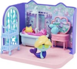 Gabby‘s Dollhouse Deluxe-Raum, Primp And Pamper Bathroom, Badezimmer Mit MerCat-Figur Und 3 Zubehörteilen, 3 Möbelstücken Und 2 Überraschungsboxen, Geeignet Für Kinder Ab 3 Jahren -Spielzeug Rabatte Geschäft 27329987 05