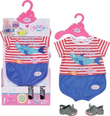BABY Born Bath Pajamas & Clogs 43 Cm 3 BABY Born Bath Pajamas & Clogs 43 Cm