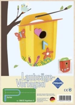 Pebaro Laubsägevorlage Vogelhaus II, 399/2S