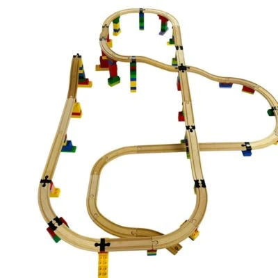 TOY2 Rundum Gross - 33 Track Connectors/Schienenzubehör Holzeisenbahn Allround Large 6 TOY2 Rundum Gross - 33 Track Connectors/Schienenzubehör Holzeisenbahn Allround Large – Bild 4