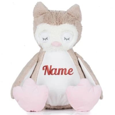 Elefantasie Stofftier Eule Mit Namen Bestickt Personalisiert 3 Elefantasie Stofftier Eule Mit Namen Bestickt Personalisiert