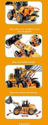 Klemmbausteineset Happy Build Radlader YC-33002 5 Klemmbausteineset Happy Build Radlader YC-33002 – Bild 3