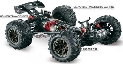 Absima 1:16 EP Truggy RACER Schwarz/grün 4WD RTR 4 Absima 1:16 EP Truggy RACER Schwarz/grün 4WD RTR – Bild 2