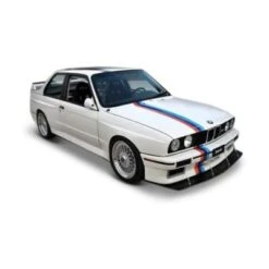 Bburago Modellauto BMW 3 Series M3 1988 (weiß, Maßstab 1:24)