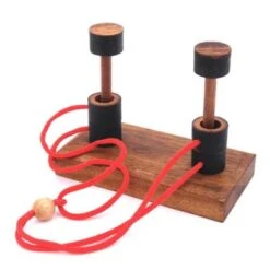 ROMBOL 2 Pilone - Seilpuzzle Aus Holz Mit überraschender Lösung