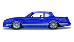 Maisto Modellauto Design Chevrolet Monte Carlo Lowrider `86 (blau, Maßstab 1:24)