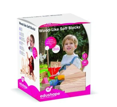 Edushape Holzähnliche Weiche Blöcke - 80 Stück 3 Edushape Holzähnliche Weiche Blöcke - 80 Stück