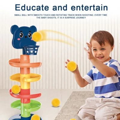 Vetaka Montessori Spielzeug Kugelbahn Für Kinder 4 Vetaka Montessori Spielzeug Kugelbahn Für Kinder – Bild 2