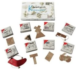 GICO Knobelspiel Klassiker Set 2 - 8 Geduldspiele In Geschenkverpackung - 2181
