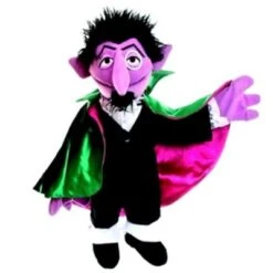 Graf Zahl | Hand-Puppe | Sesamstrasse | 72 Cm | Plüsch-Figur | Kuschel-Tier