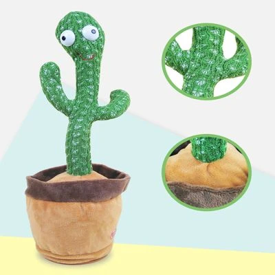 Brighten 1PC Plüschtiere Für Kinder Singendes, Sprechendes Und Tanzendes Kaktusspielzeug 6 Brighten 1PC Plüschtiere Für Kinder Singendes, Sprechendes Und Tanzendes Kaktusspielzeug – Bild 4