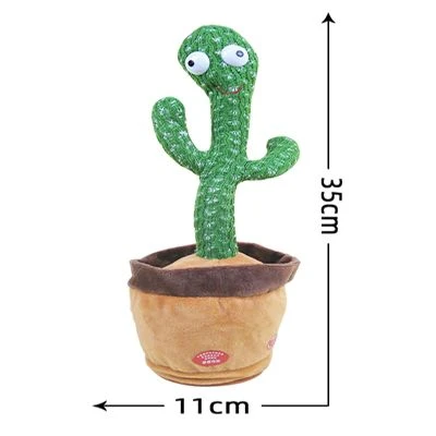 Brighten 1PC Plüschtiere Für Kinder Singendes, Sprechendes Und Tanzendes Kaktusspielzeug 8 Brighten 1PC Plüschtiere Für Kinder Singendes, Sprechendes Und Tanzendes Kaktusspielzeug – Bild 6
