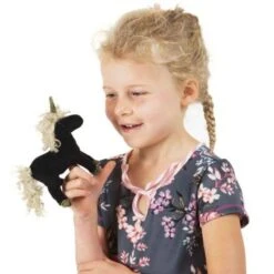 Folkmanis Fingerpuppe Mini Einhorn / Mini Black Unicorn -Spielzeug Rabatte Geschäft 29881298 04