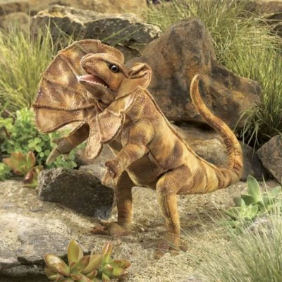 Folkmanis Handpuppe Kragenechse / Frilled Lizard 4 Folkmanis Handpuppe Kragenechse / Frilled Lizard – Bild 2