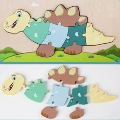 Syntek Dreidimensionales Puzzle Für Kinder Pädagogisches Bausteinspielzeug Für Kinder