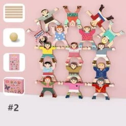 Debuy Holzbausteine Jenga Le Kinderspielzeug Pädagogisches Marionetten-Bausteinspielzeug Für Kinder