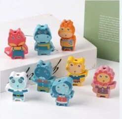 Enbaoxin Threading Perlen Spiel Pädagogisches Spielzeug Für Baby Kinder Kinder Cartoon Tiere Obst Anzahl Brief Holz Spielzeug Bespannen
