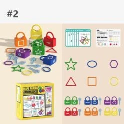 Enbaoxin Alphanumerisches Schlosspickerspielzeug Kinder Entsperren Sie Das Lernen Von Zahlen Lehrmittel Digitales