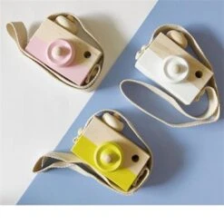 Syntek Hölzernes Simulations-Kamera-Griff-Trainingsspielzeug Für Kinder Kinder-Früherziehung, Pädagogisches Lernen Aus Holz, Kameraspielzeug -Spielzeug Rabatte Geschäft 30440851 03