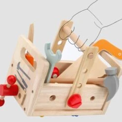 Syntek Reparatur-Simulations-Toolbox Für Kinder Aus Holz Tragbarer Werkzeugtisch Handgemachtes Lernspielzeug Für Kinder -Spielzeug Rabatte Geschäft 30483028 05