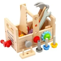 Syntek Reparatur-Simulations-Toolbox Für Kinder Aus Holz Tragbarer Werkzeugtisch Handgemachtes Lernspielzeug Für Kinder -Spielzeug Rabatte Geschäft 30483028 06